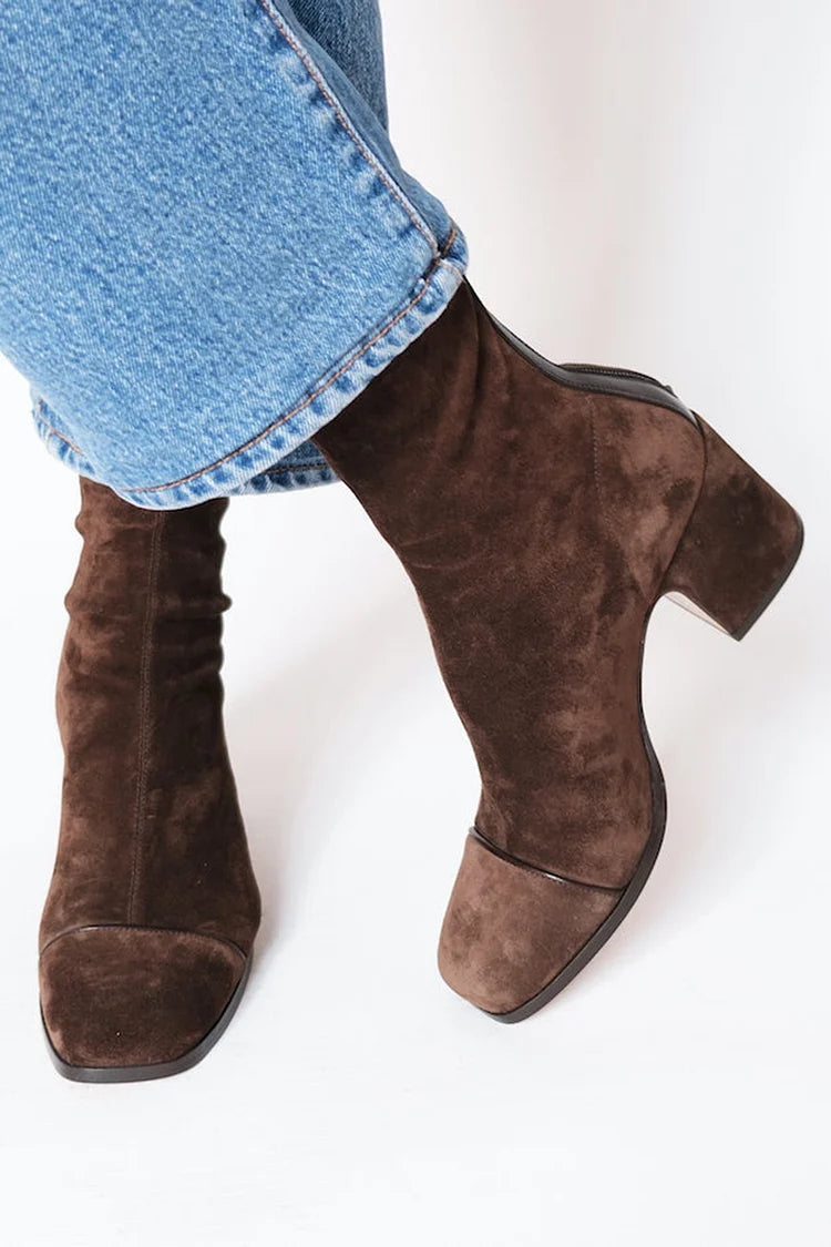 Melody | Square Toe Heeled Boots