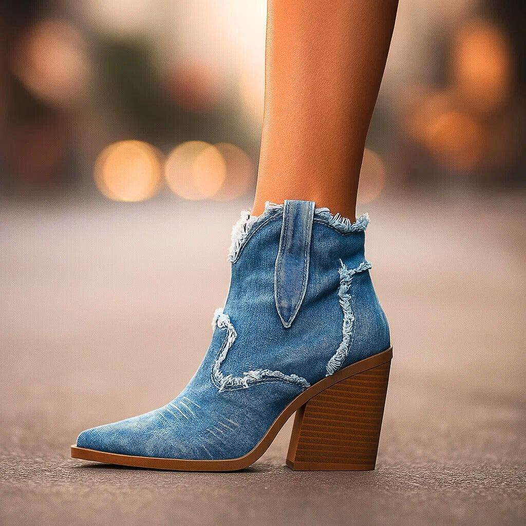 DAKOTA LYNN DENIM BOOTS