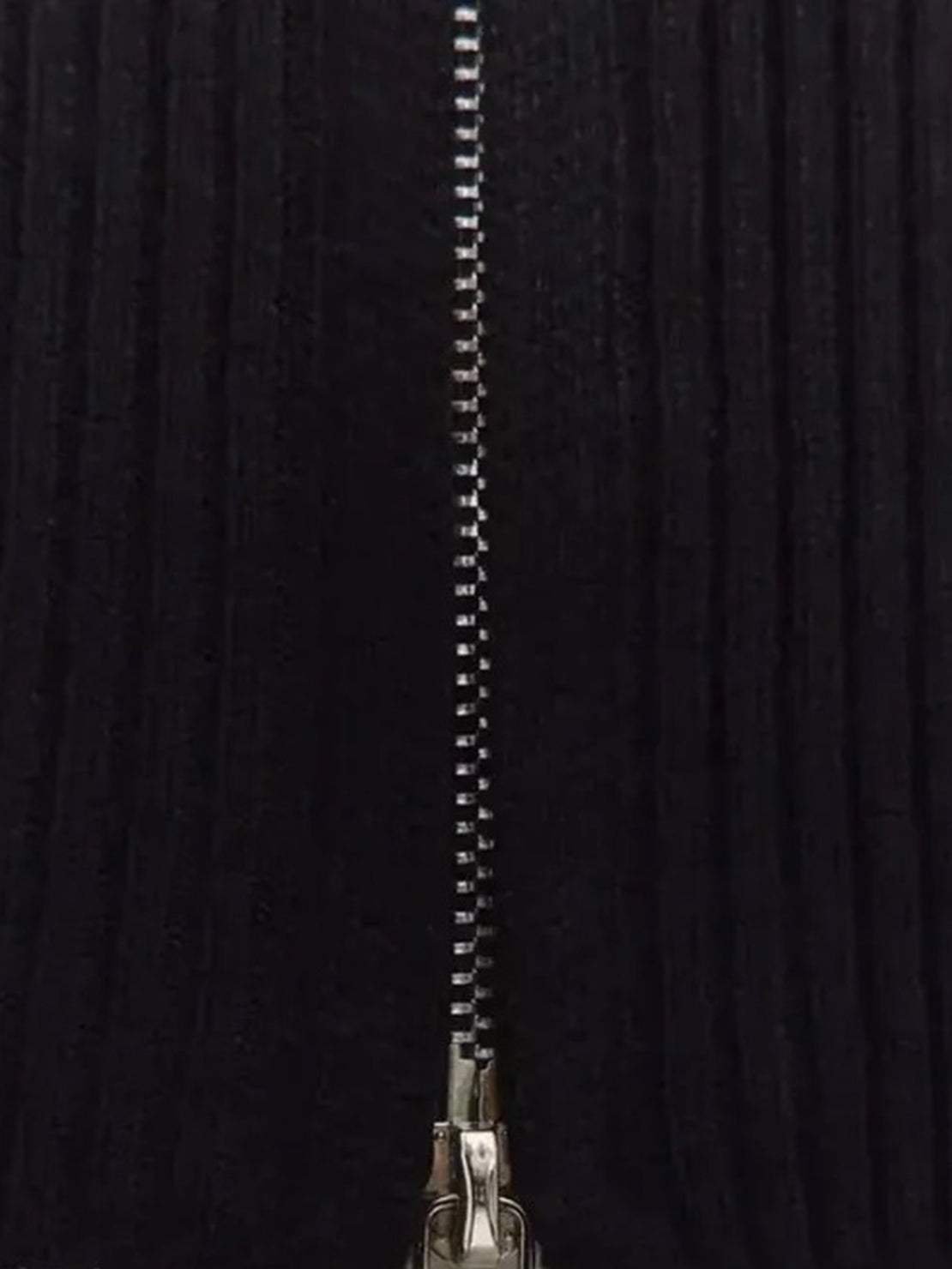 Zip-Up Knit Cardigan Jacket