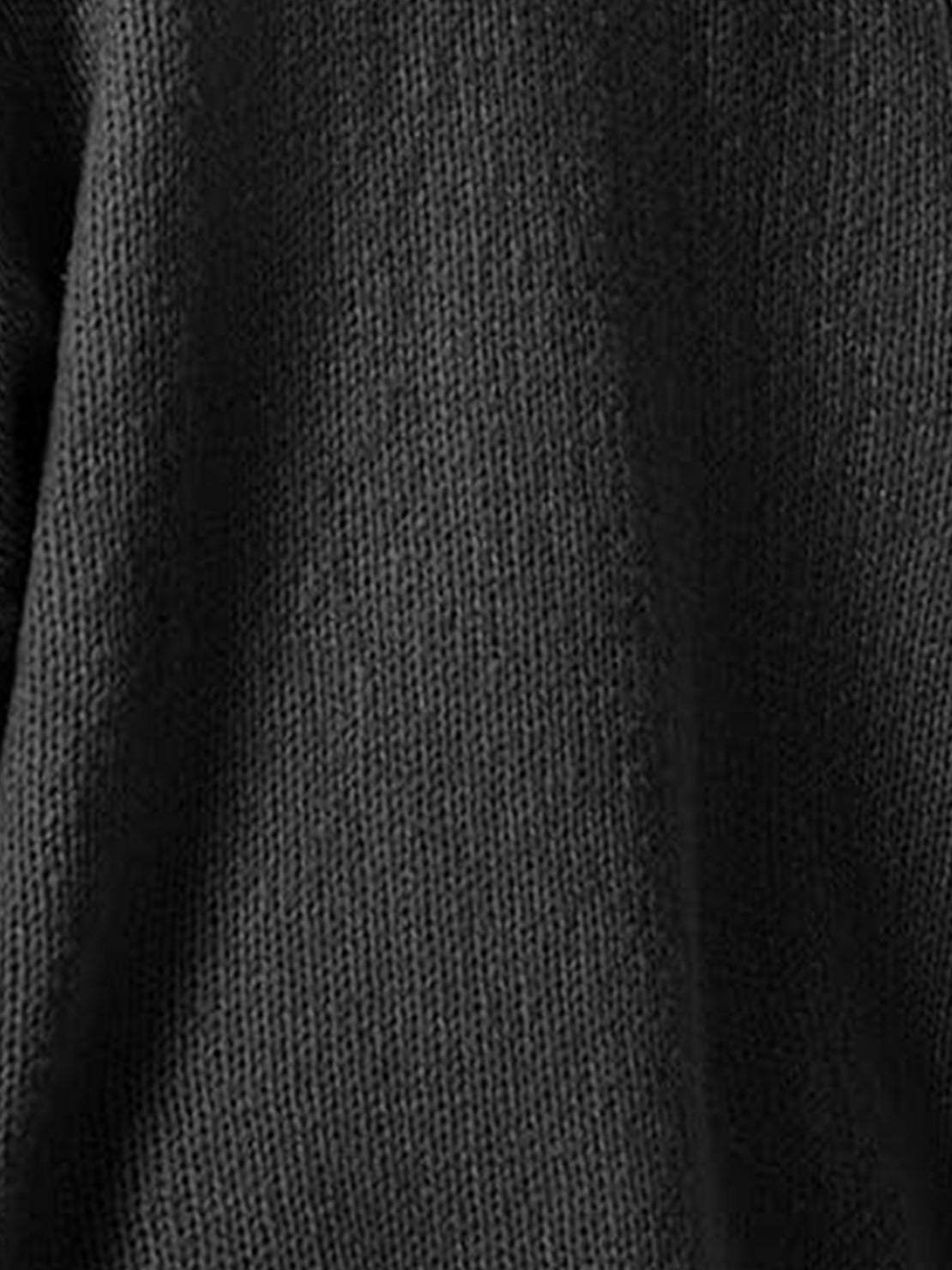 Oversized Button-Front Knit Cardigan