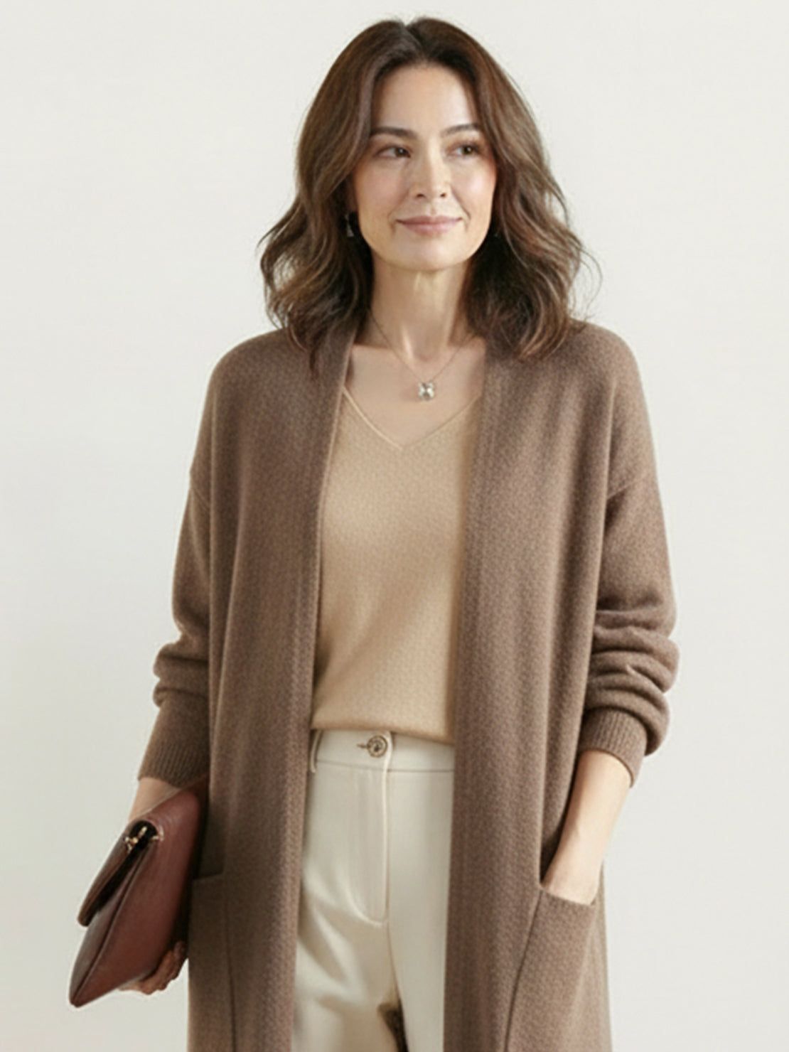 100% Australian Merino Wool Long Cardigan