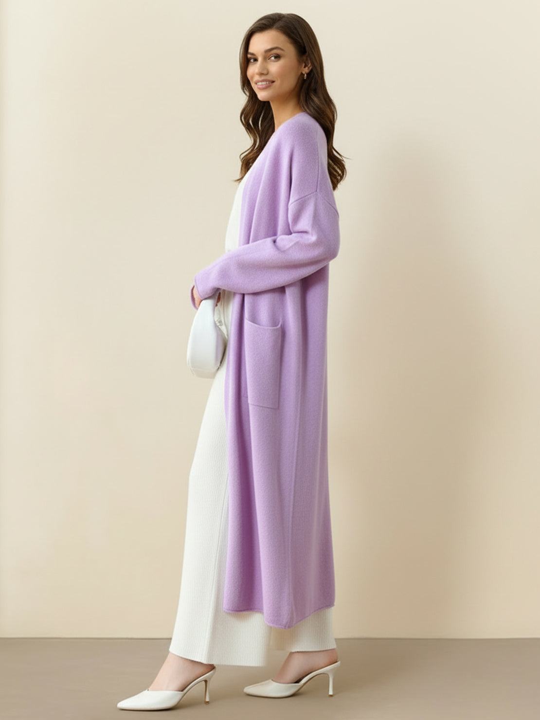 100% Australian Merino Wool Long Cardigan