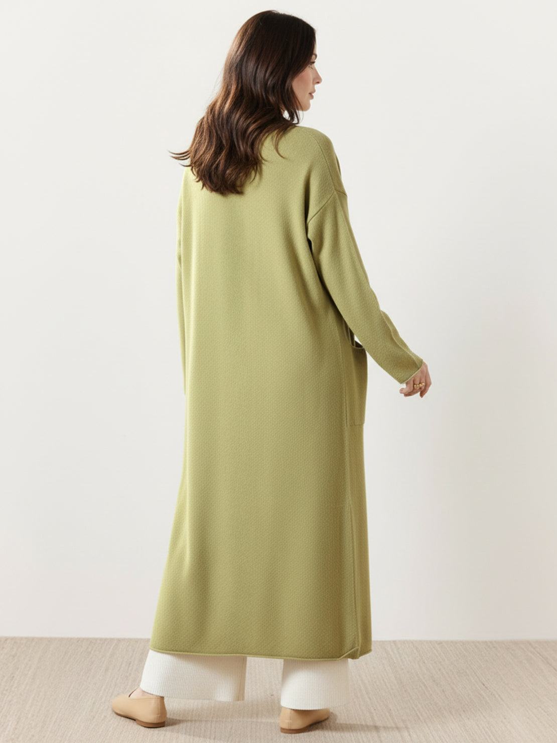 100% Australian Merino Wool Long Cardigan