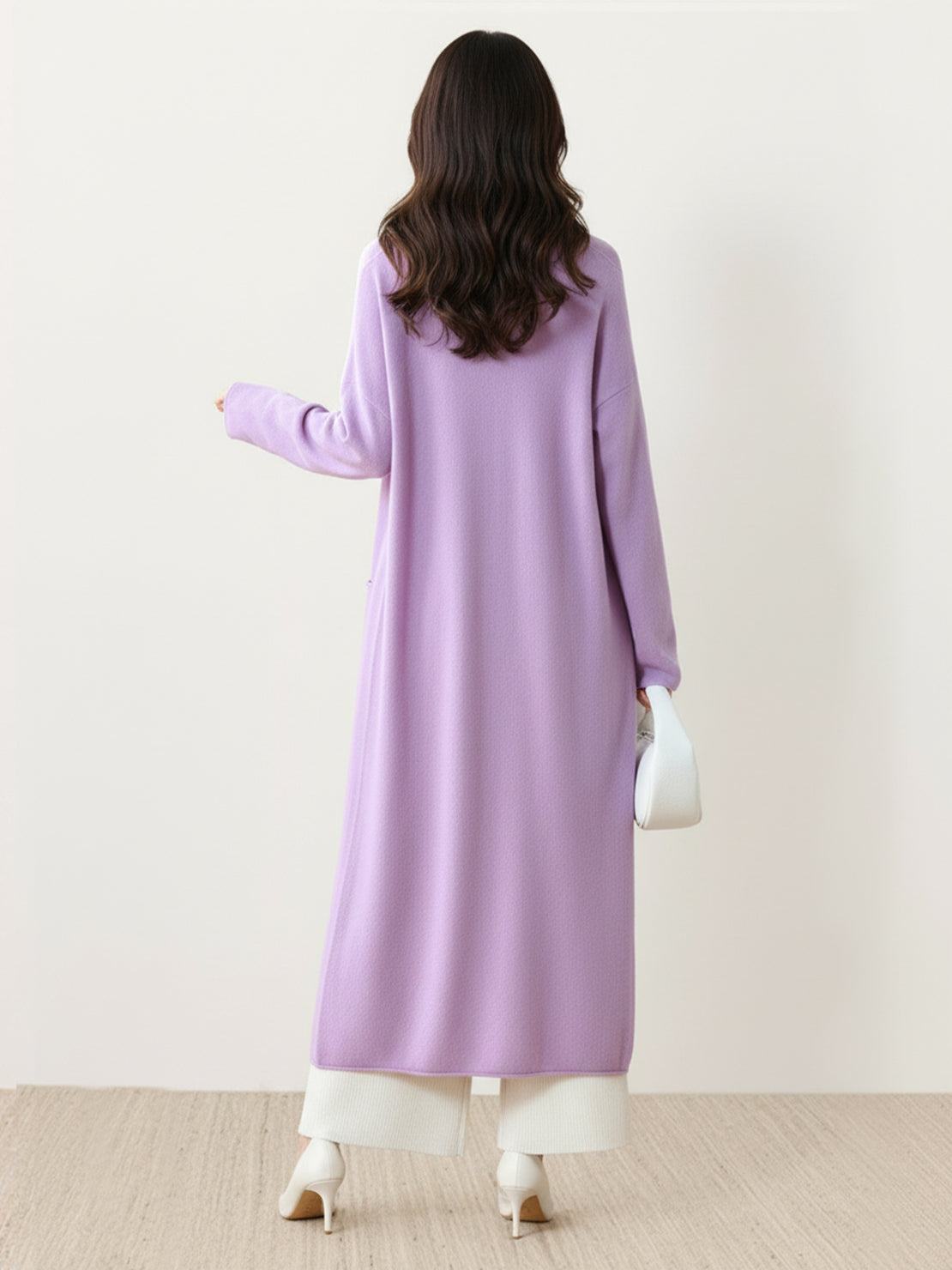 100% Australian Merino Wool Long Cardigan