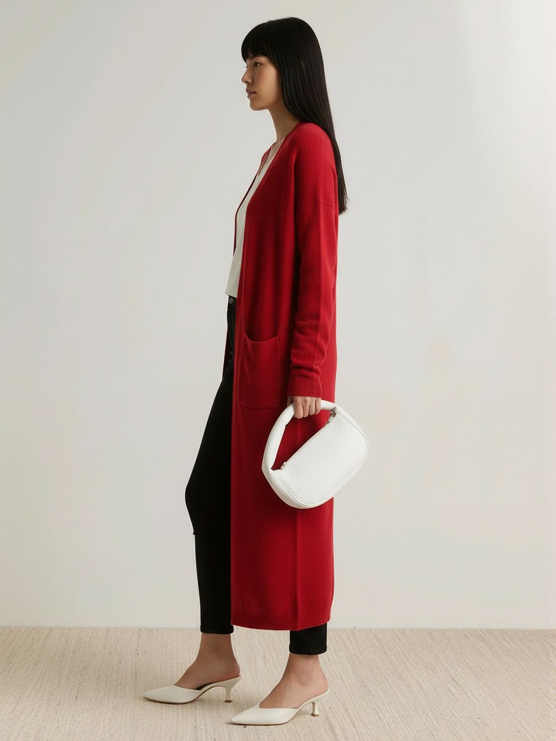 100% Australian Merino Wool Long Cardigan