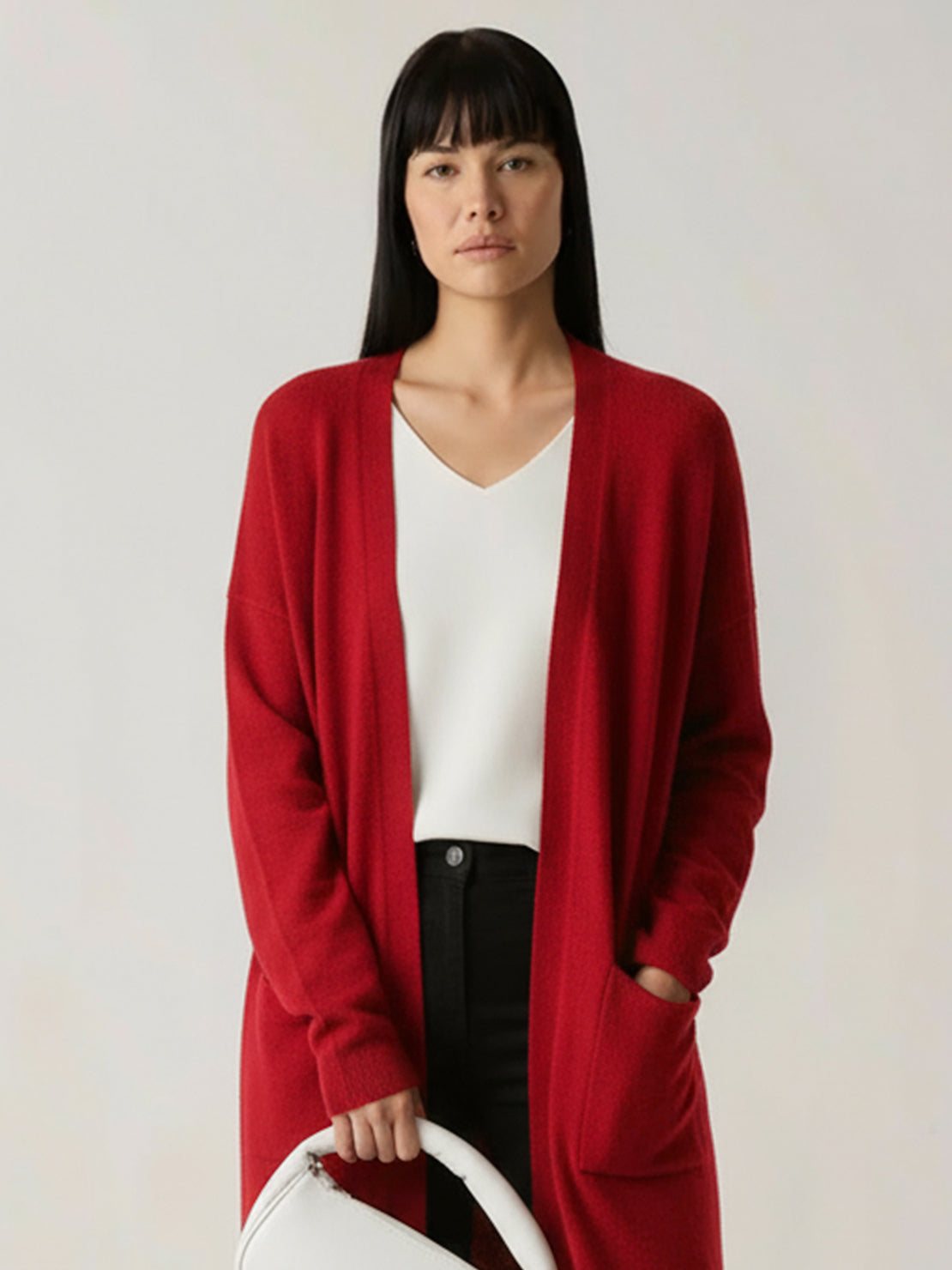 100% Australian Merino Wool Long Cardigan