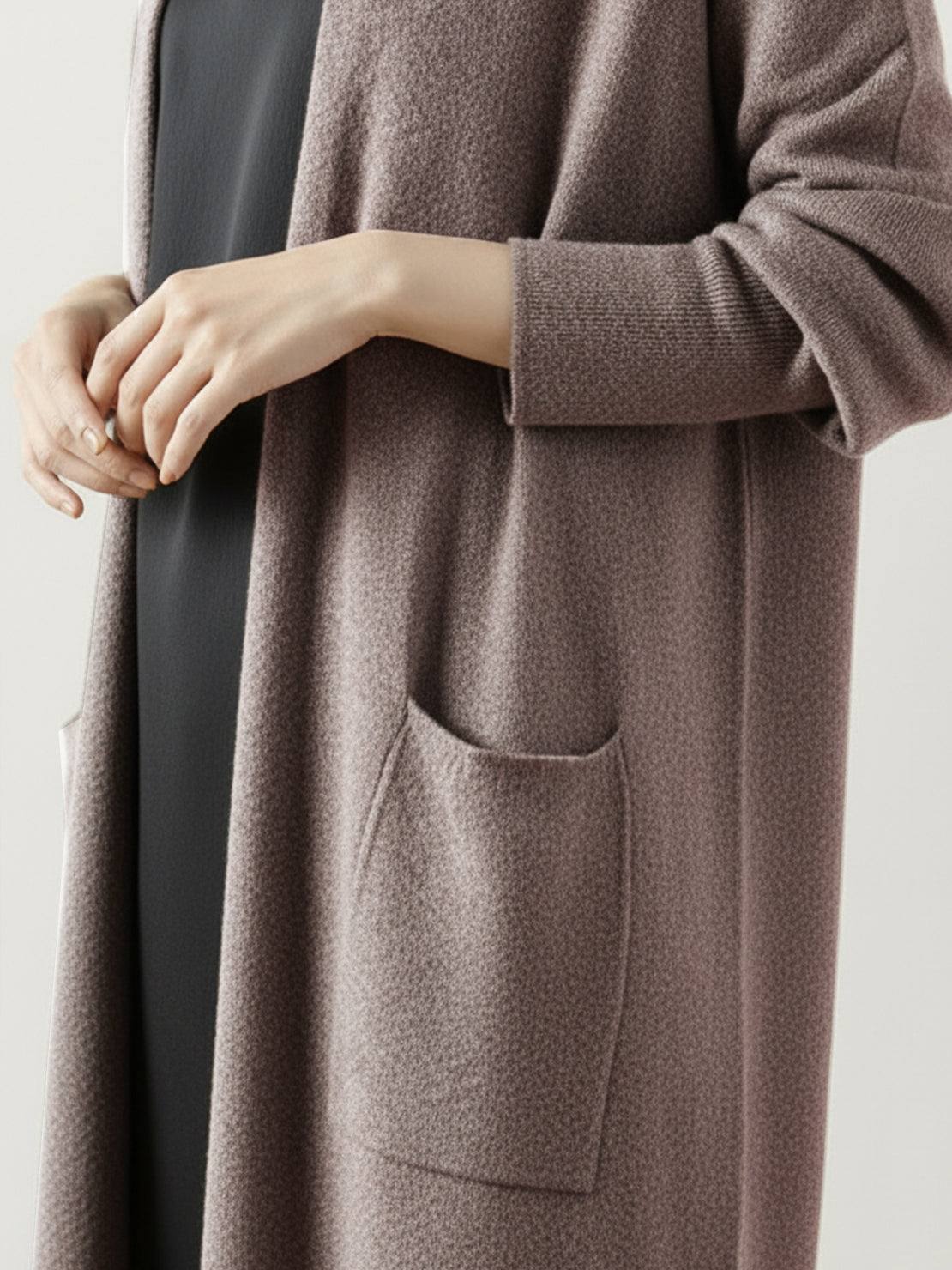 100% Australian Merino Wool Long Cardigan