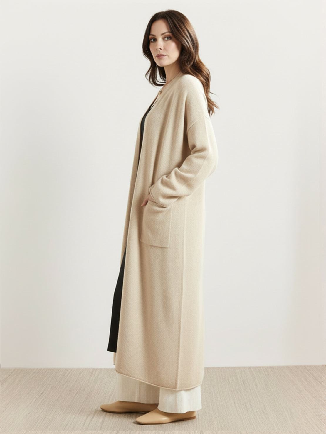 100% Australian Merino Wool Long Cardigan