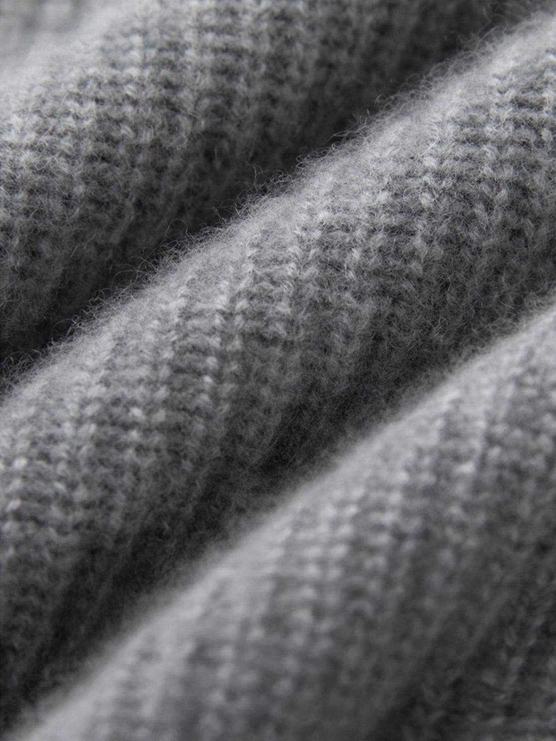100% Alashan Cashmere Diamond-Collar Cardigan