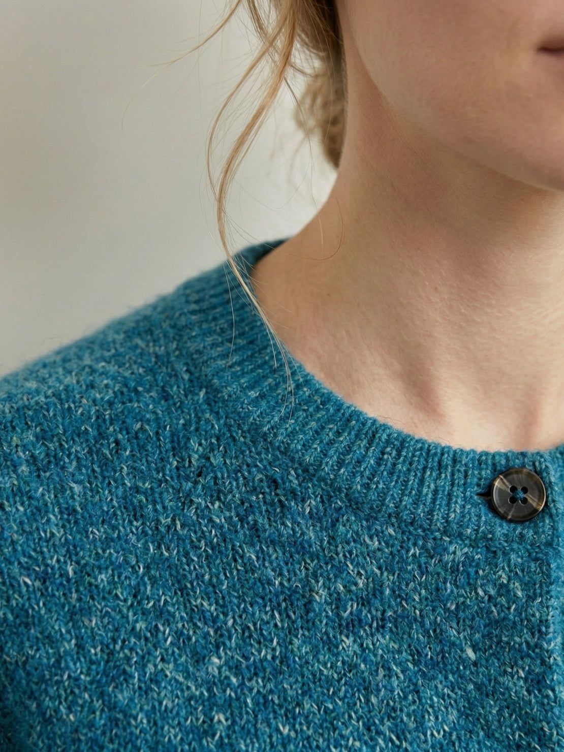 Marled Knit Merino Wool Cardigan