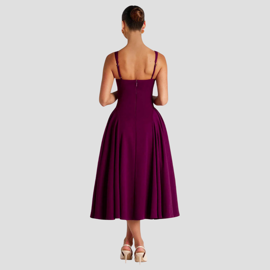 Grace | Pleated Midi Dress