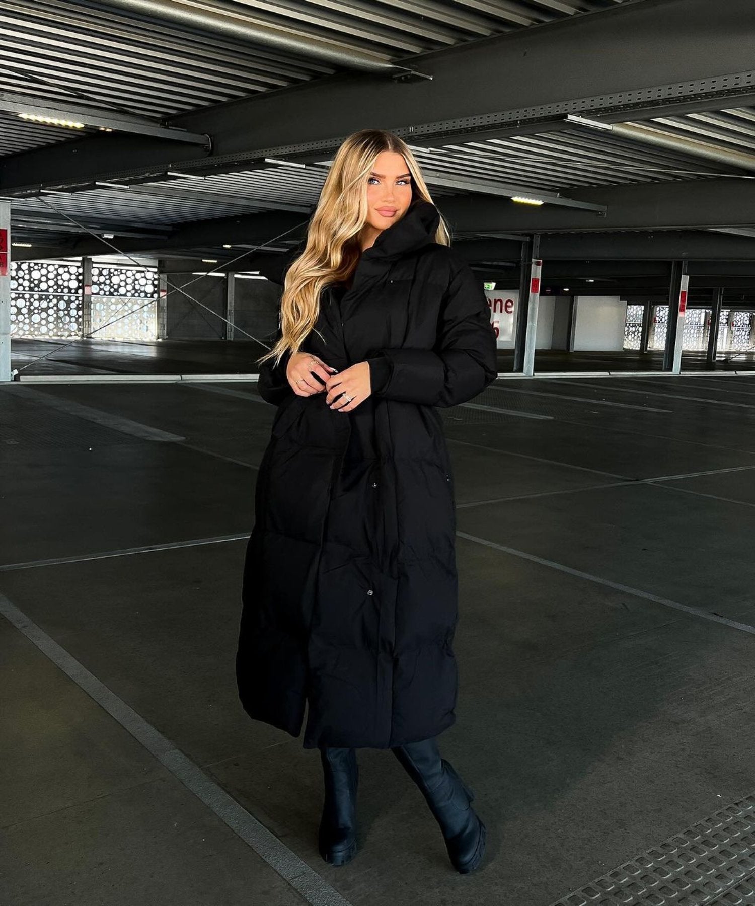 Elegant Long Winter Coat for Women