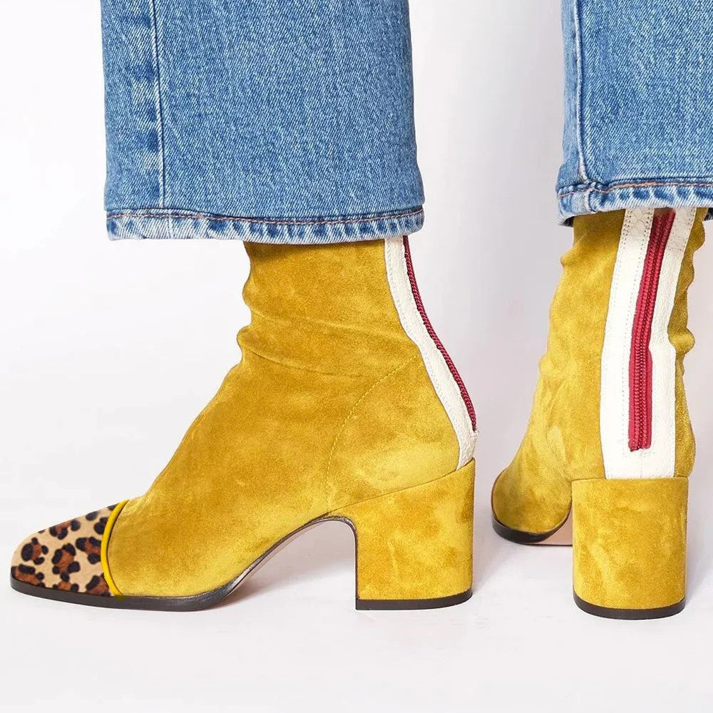 Melody | Square Toe Heeled Boots