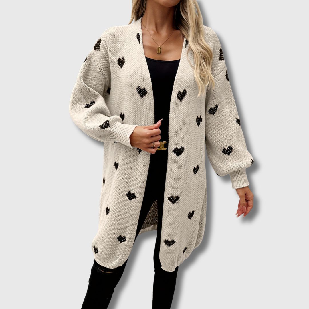 Carabel | Heart Pattern Cardigan Limited Edition