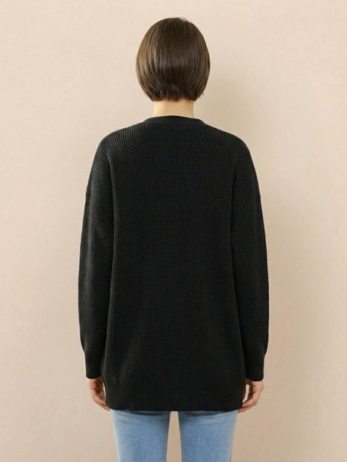 Relaxed Fit Oversized Button Down Knitwear Cardigan