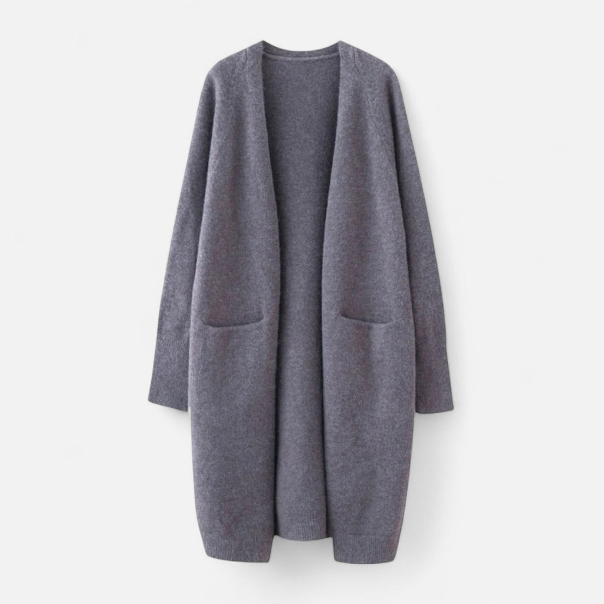 Women's Open-Front Cardigan – Effortless Long Silhouette for Everyday