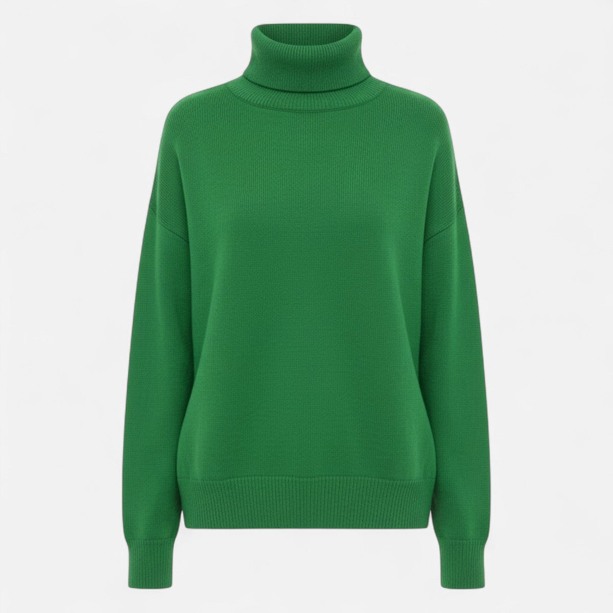 Women's Oversized Thick Knit Turtleneck Sweater for Winter Warmth