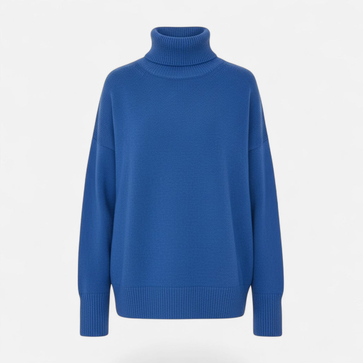 Women's Oversized Thick Knit Turtleneck Sweater for Winter Warmth
