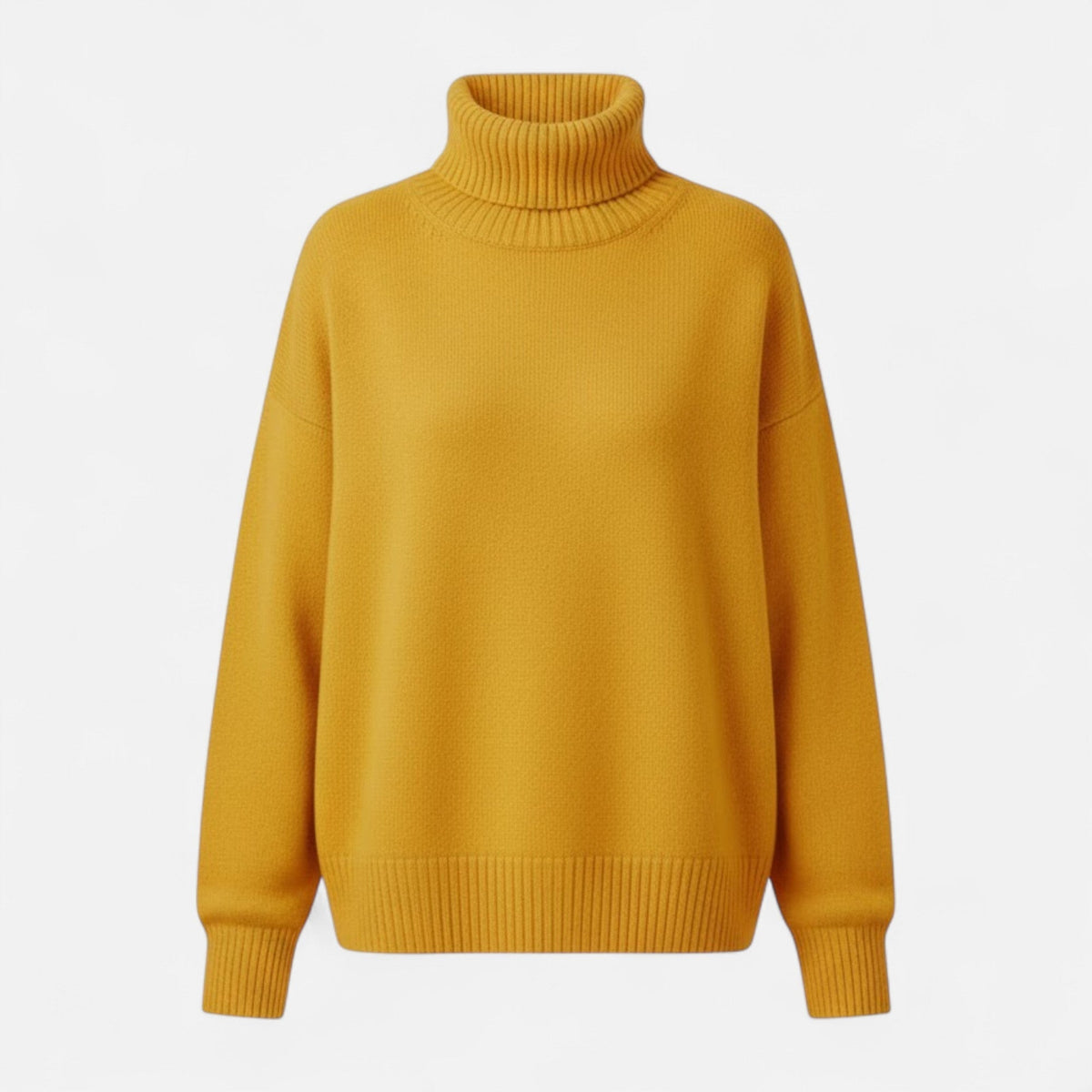 Women's Oversized Thick Knit Turtleneck Sweater for Winter Warmth