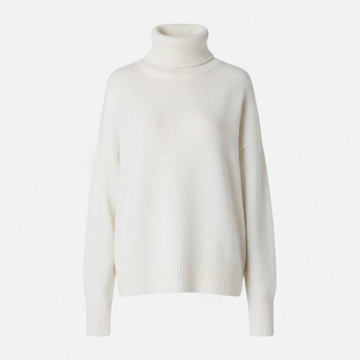 Women's Oversized Thick Knit Turtleneck Sweater for Winter Warmth