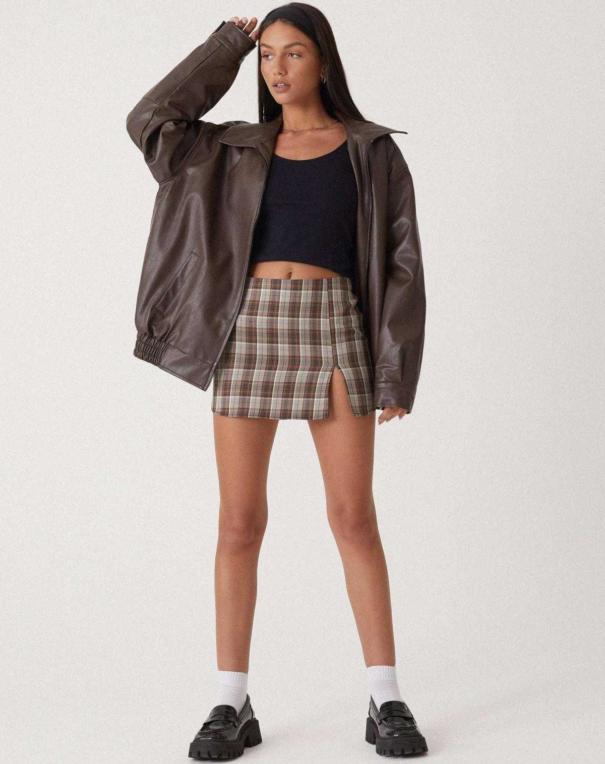 Oversized PU Leather Jacket for Women – Fashionable Look, High-Quality Faux Leather