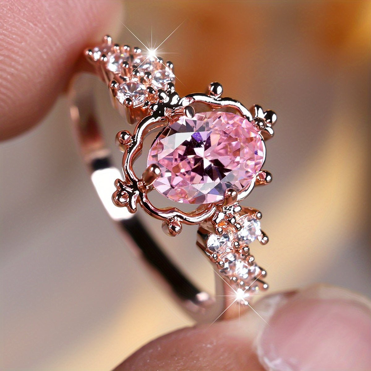 Rosavelyn Tiara Ring | Rose Gold