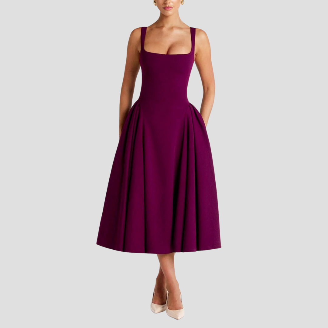 Grace | Pleated Midi Dress