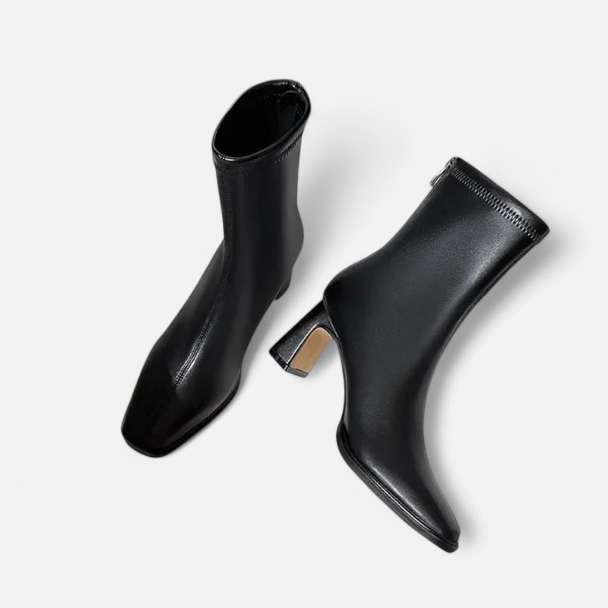 Roselains | Women’s Vintage Square-Toe Ankle Boots