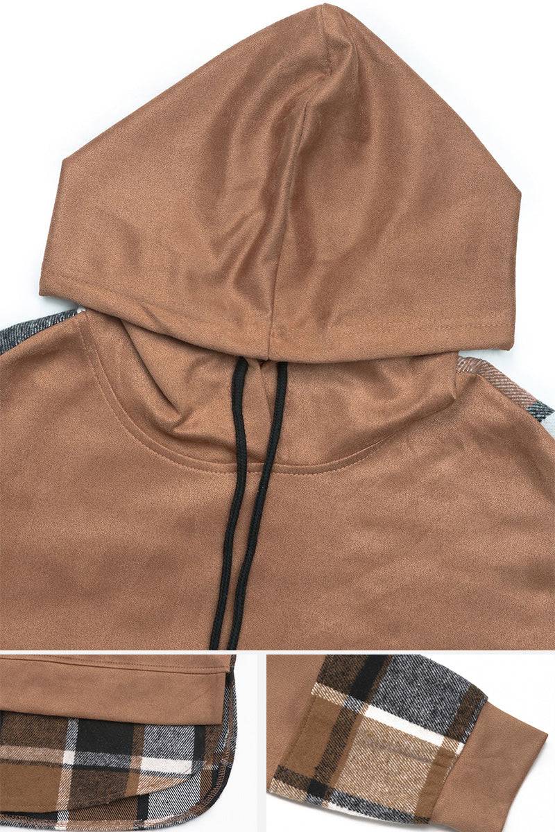 Countryside Layered Plaid Hoodie