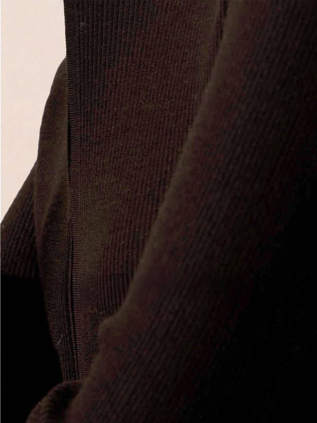 Zip-Up Knit Cardigan Jacket
