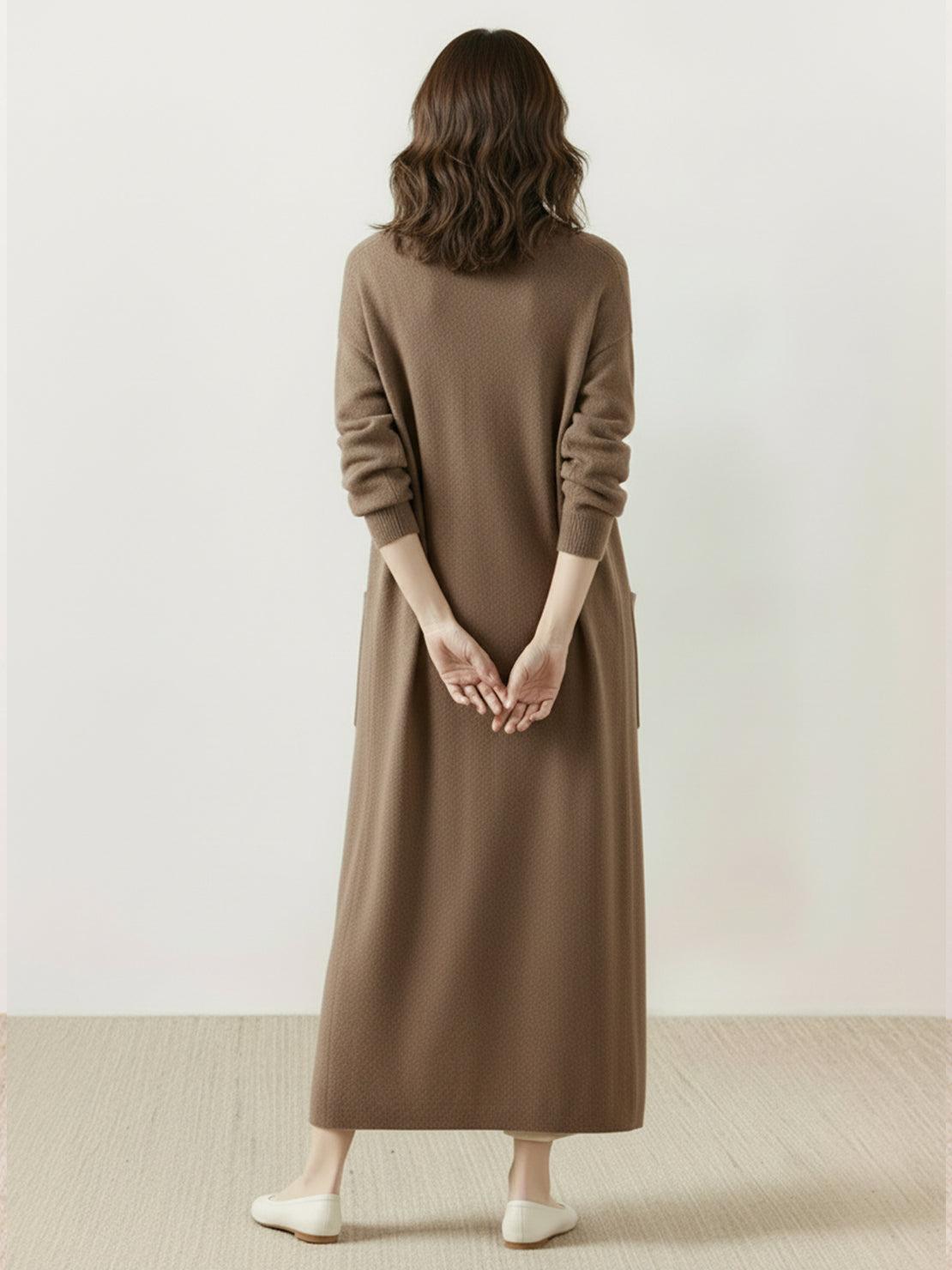 100% Australian Merino Wool Long Cardigan