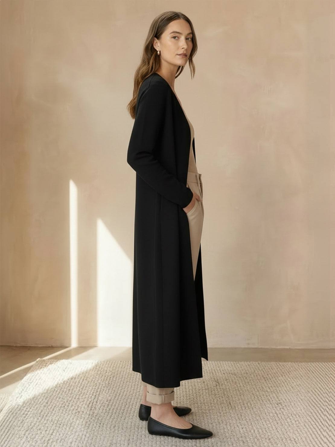 100% Australian Merino Wool Long Cardigan
