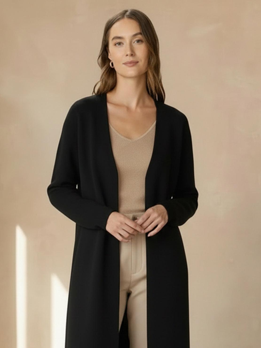 100% Australian Merino Wool Long Cardigan