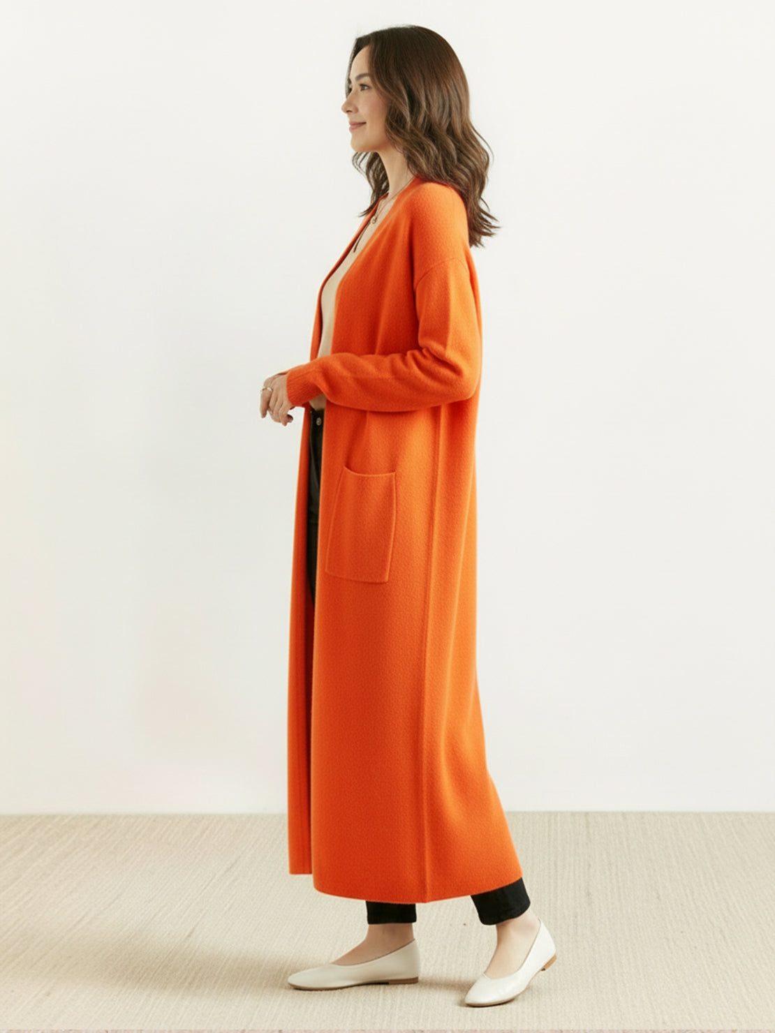 100% Australian Merino Wool Long Cardigan
