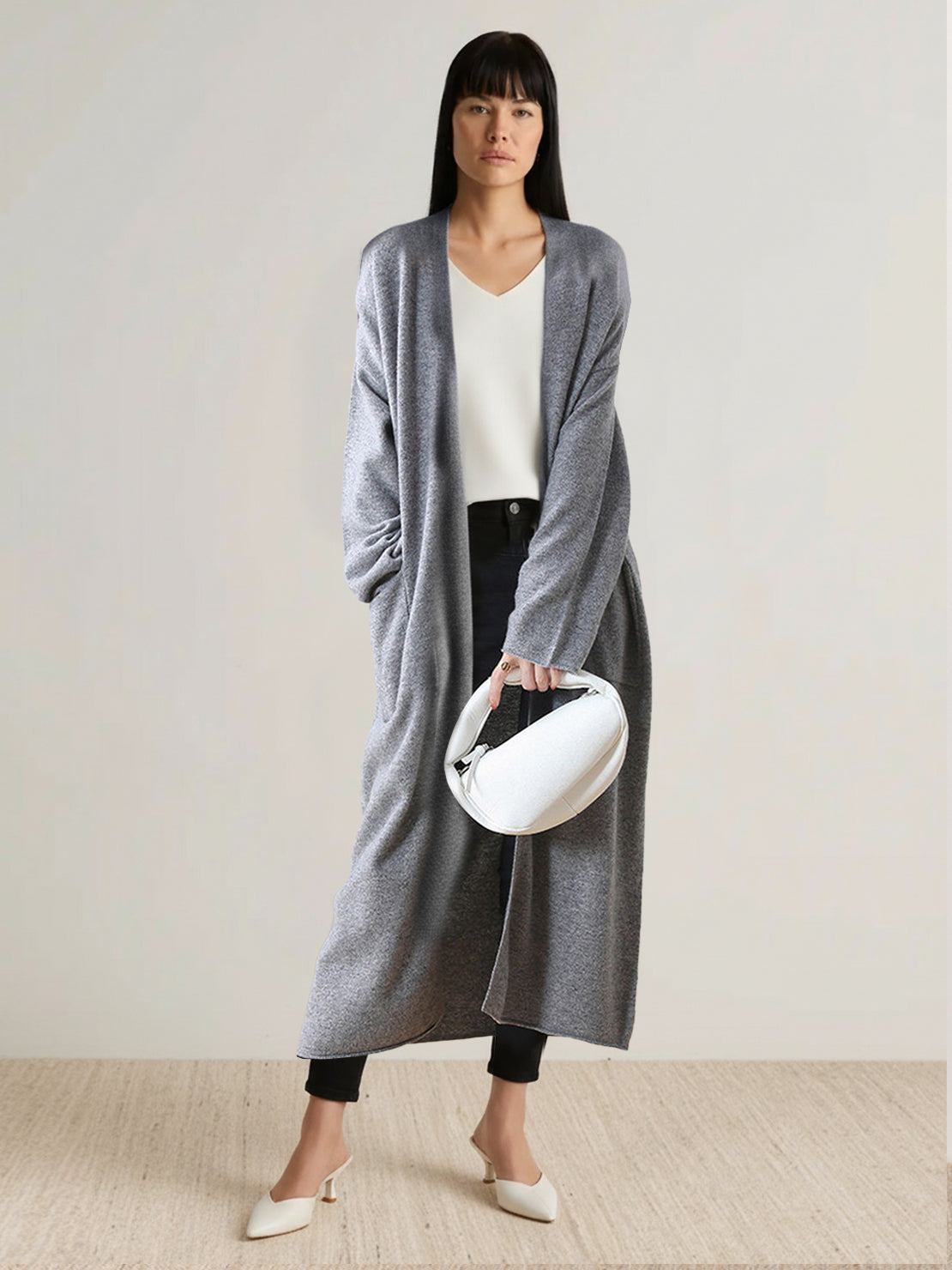 100% Australian Merino Wool Long Cardigan