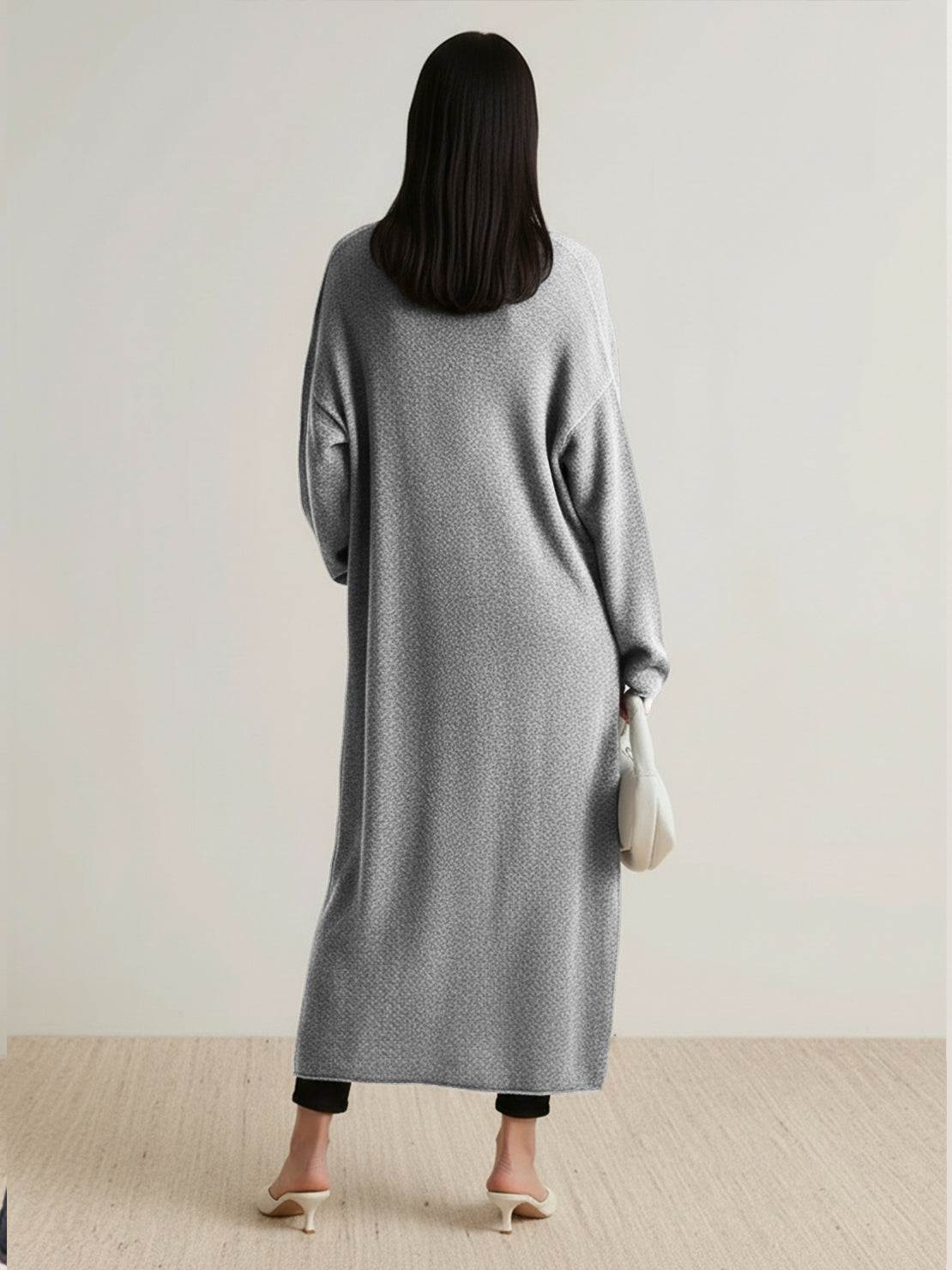 100% Australian Merino Wool Long Cardigan