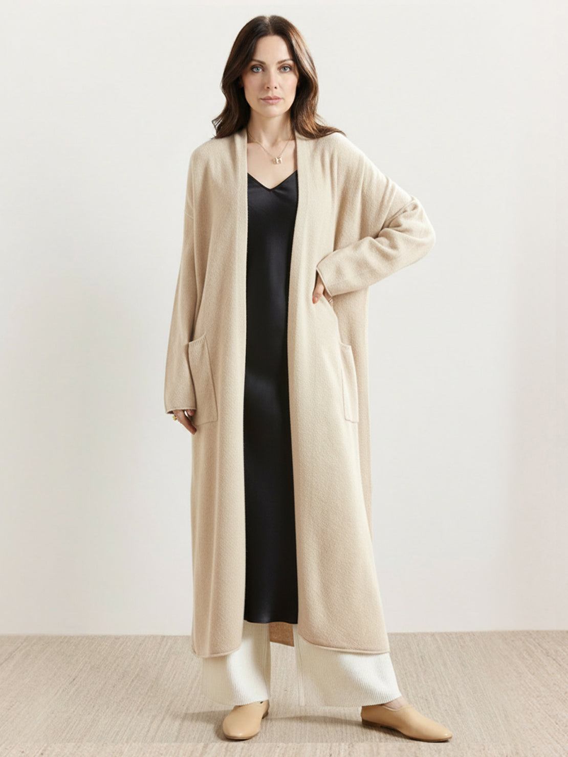 100% Australian Merino Wool Long Cardigan