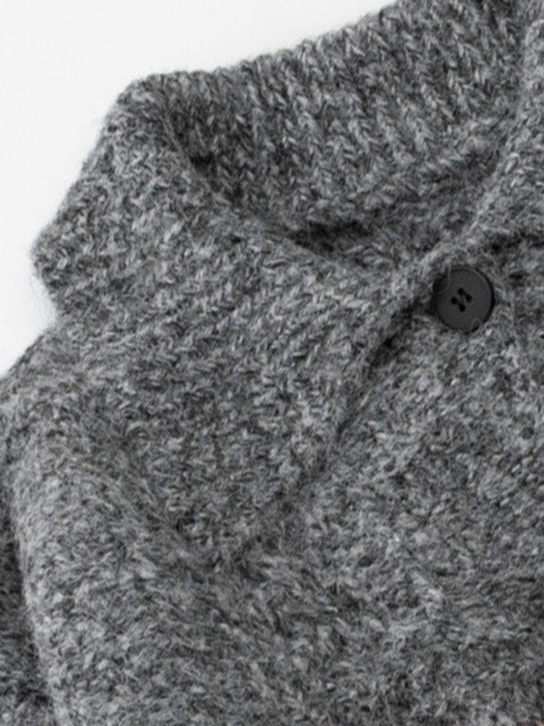 Wool-Blend Button-Front Cardigan