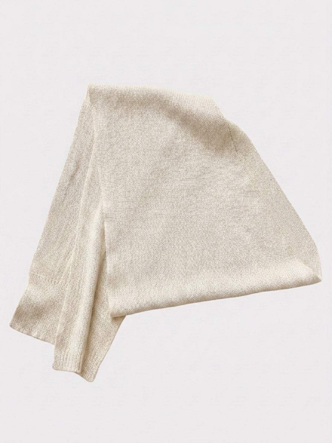 Knit Vest with Attached Scarf