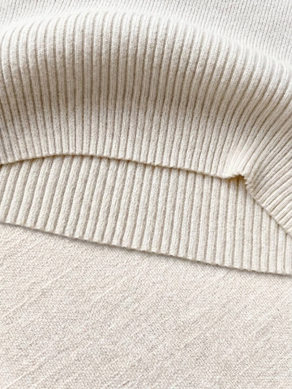 Knit Vest with Attached Scarf