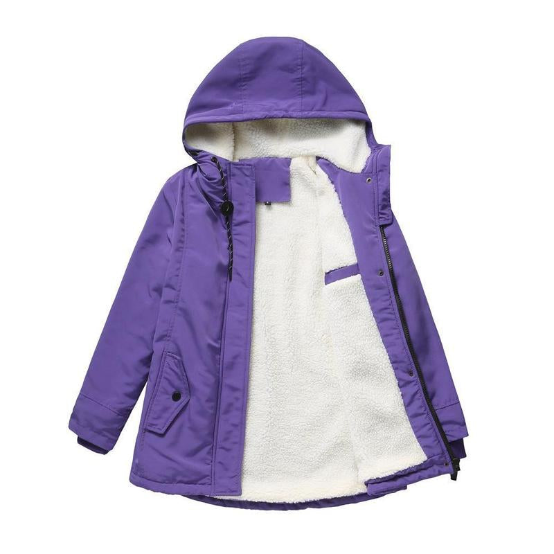 Elera - Cozy Quilted Winter Coat with Hood