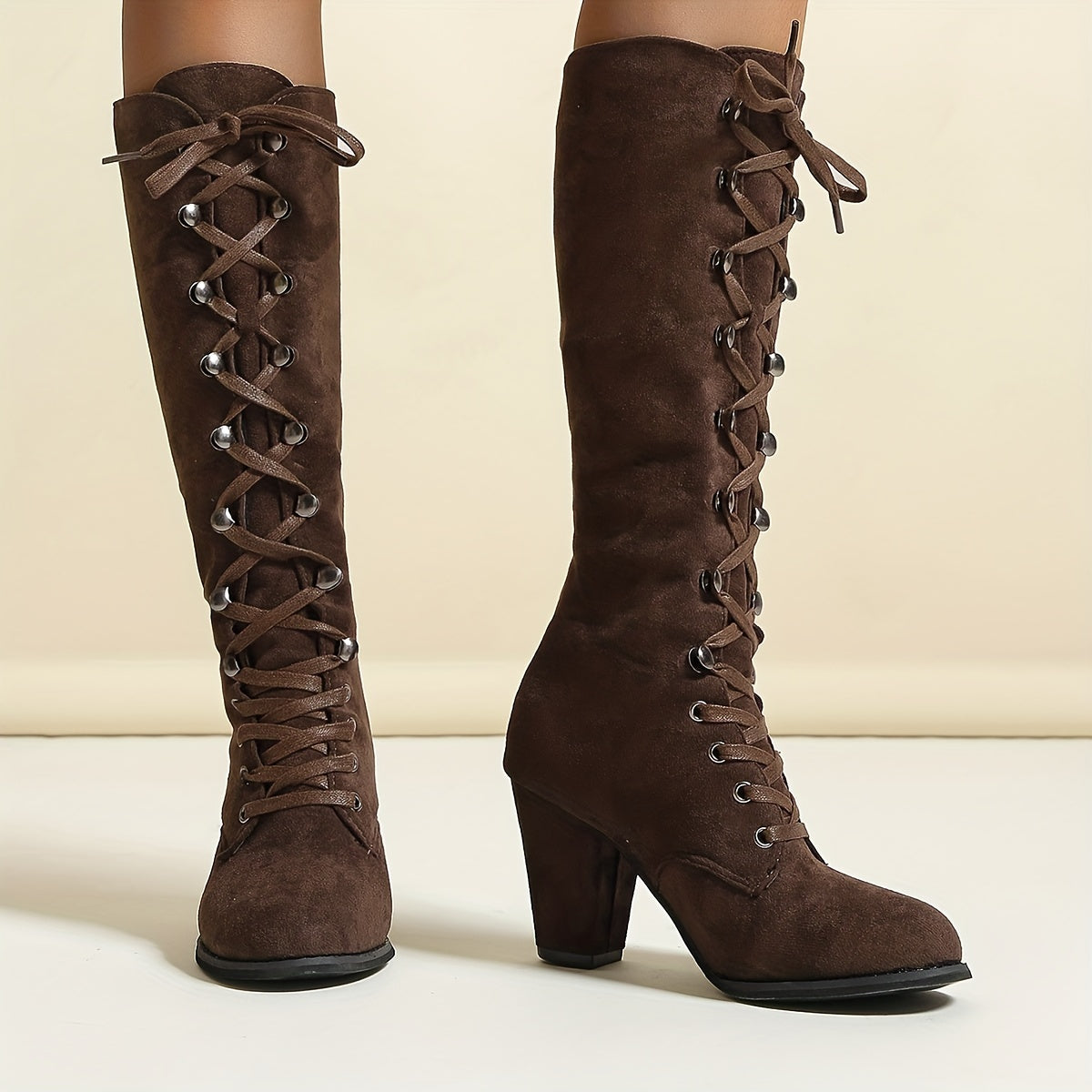 Lucia - Fashionable Knee-High Boots
