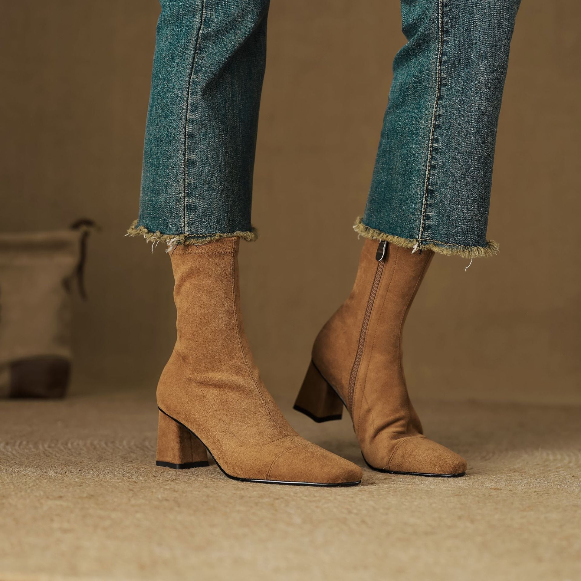 Aelis Genuine Suede Boots