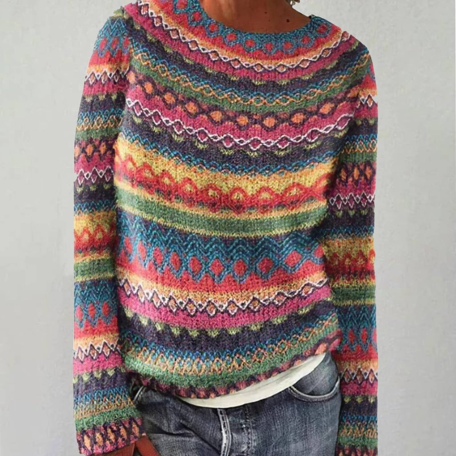 Brita | Cozy Retro Sweater
