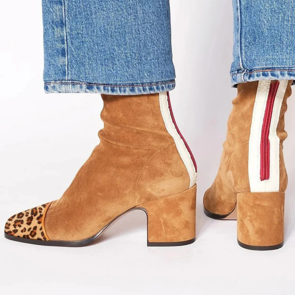 Melody | Square Toe Heeled Boots