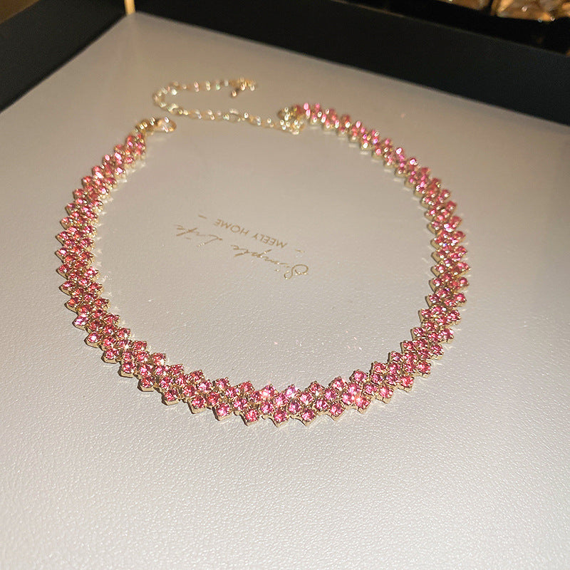 Rose Ember Line Necklace | Gold
