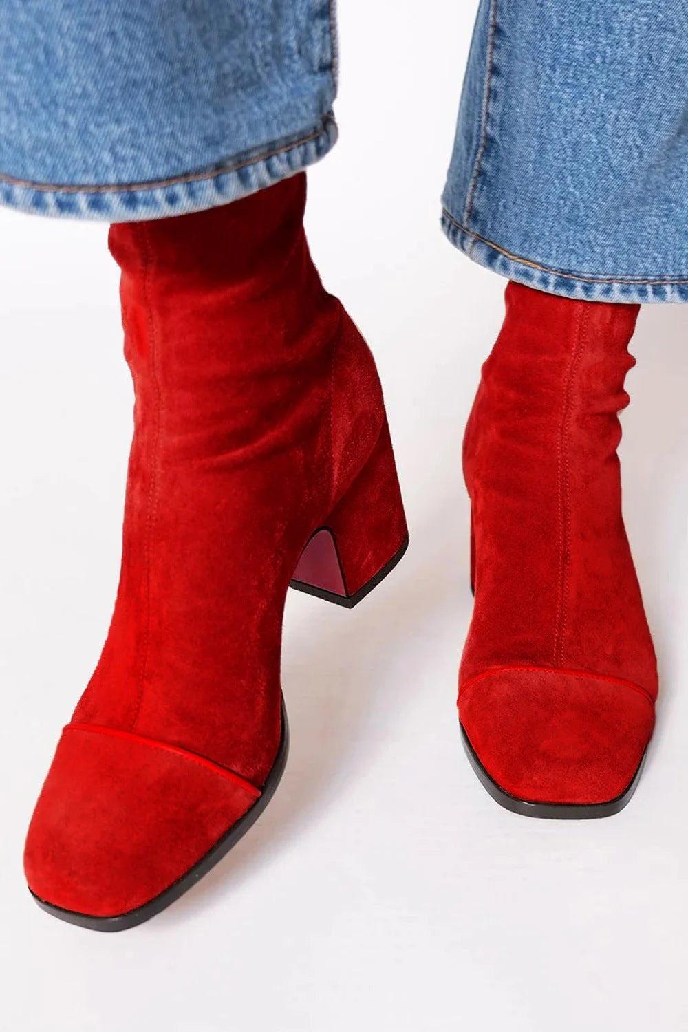 Melody | Square Toe Heeled Boots