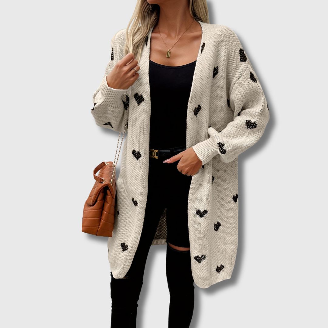 Carabel | Heart Pattern Cardigan Limited Edition