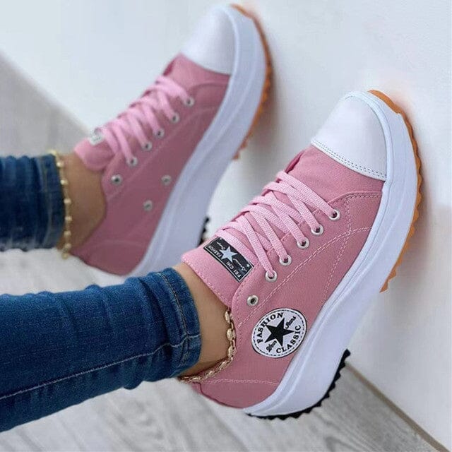 Ricabelle - Women's Platform Lace-Up Sneakers