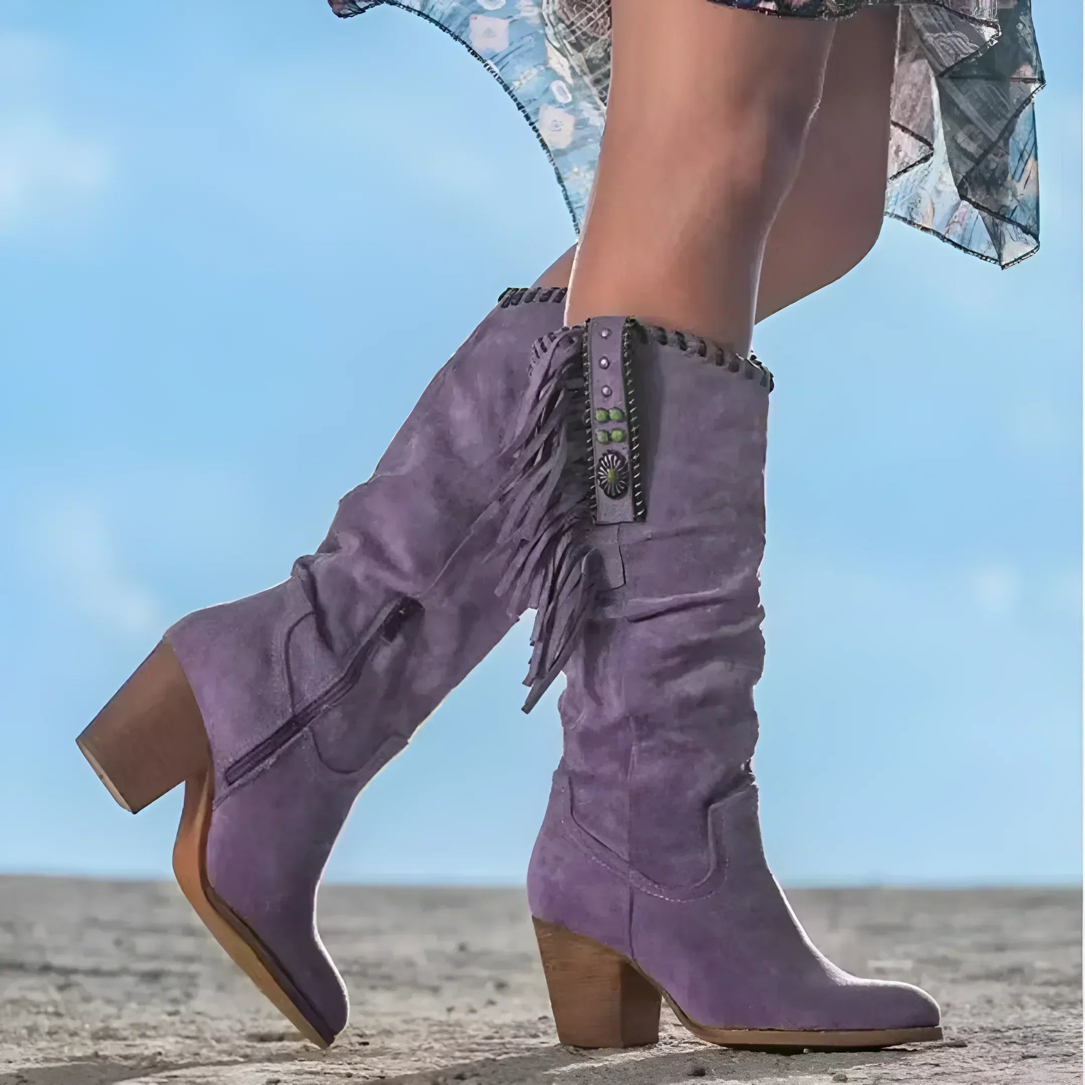 Zofia | Stylish Women's Cowboy Boots Made of Natural Leather